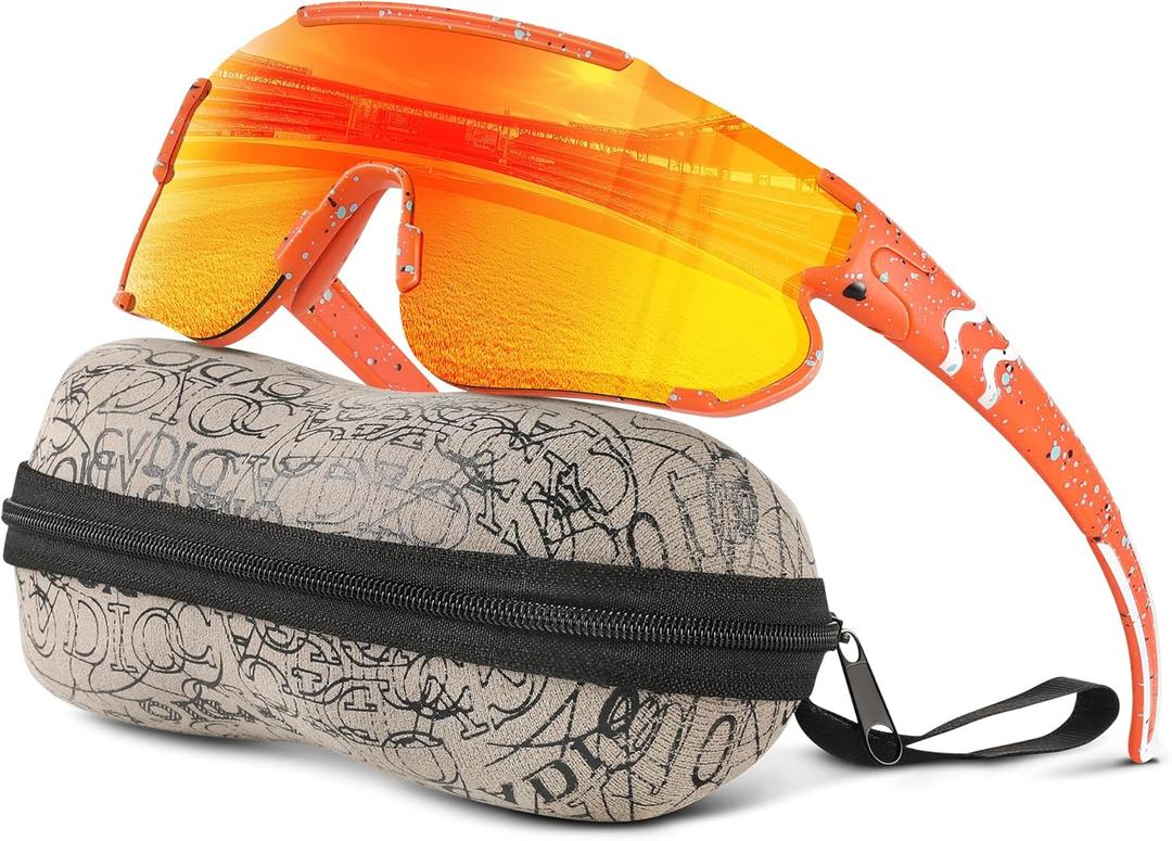Kids Baseball Polarized Sunglasses: Sports Sunglasses for Boys Girls 3-12 Youth Sun Glasses for Cycling Running