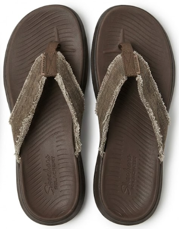 Skechers Relaxed Fit Luxe Foam Men's Flip-Flops Size 10