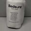 Bedsure GentleSoft Sherpa Fleece Throw Blanket for Couch - Thick and Warm Throw for Women and Men, Soft Fuzzy Plush Blanket for Winter, Non-Heated, Cream, 50x60 Inches