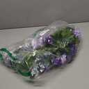 Floweroyal 2 Pack Artificial Flower Garlands 15.8FT Fake Rose Vines Silk Flowers Hanging Rose Ivy for Wedding Arch Party Home Garden Wall Decor (Purple)