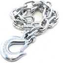 Red Hound Auto 3/8 Inches x 35 Inches Safety Chain for Towing with Slip Hook 17,000 LB Trailer Tow Pair