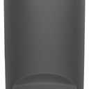simplehuman 50 Liter / 13 Gallon Semi-Round Kitchen Step Trash Can with Secure Slide Lock, Grey Plastic