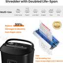 VidaTeco Paper Shredder 14-Sheet Cross-Cut Shredder with US Patented Cutter,Also Shreds Card/CD,Heavy Duty Paper Shredding Machine for Home Office,Fast with Jam Proof System,6.6-Gallon Basket (ETL)