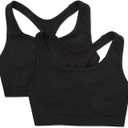 Fruit of the Loom Women's Medium Impact Sports Bras Supports Without Padding,  Size XXL
