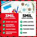 Scotch Thermal Laminating Pouches, Letter Size Laminating Sheets 8.9 x 11.4-Inches, 3 mil thick, 20-Pack, Clear
