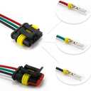 Car Terminals Plug Male Female 16-20AWG Waterproof Automotive Connectors Disconnect Wiring 1/2/3/4/5/6Pin Electrical Wirem Kit Water Proof Series Way Marine Truck Boat Motorcycle