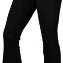 KDF High Waisted Flare Jeans for Women Bell Bottom Jeans with Belt for Women Stretch Wide Leg Jeans (Black, S)