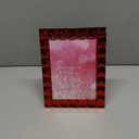 Isaac Jacobs Decorative Sparkling Red Jewel Picture Frame, Photo Display & Home Dcor (5x7, Red)