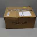 2-Light Bathroom Light Fixtures, Brushed Nickel Vanity Lights, Double Wall Sconce with Flared White Fabric Shade, Modern Sconces Wall Lighting for Hallway Bedroom Stairway, VL837-BN-2