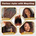 Afro Kinkys Bulk Human Hair Ombre Color #30/1b/#30 for Twist, Mini Twist, Dreadlock and Braiding 100% Afro Kinky-Curly Human Hair Bulk (10inch(50g, #30/1b/30))