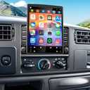 Double Din Car Stereo Radio for 1999-2004 Ford F-250 F-350 Super Duty 9.7 inch Touch Screen Head Unit Car Stereo with Wireless Carplay Android Auto Support GPS Bluetooth WiFi FM RDS DSP Backup Camera