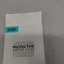 ESR for AirPods 4 Case, Compatible with Apple AirPods 4 Case (2024) (USB-C), Magnetic Lid, Full Drop Protection Cover with Carabiner, Cloud Series, White