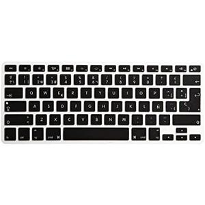 HRH Spanish Language Silicone Keyboard Cover Skin for MacBook Air 13,for MacBook Pro13/15/17 (with or w/Out Retina Display,2015 or Older Version),for iMac Older,USA and European Layout