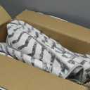 Art&Tuft Area Rug 5x7, Super Soft Ultra-Thin Moroccan Washable Rugs 5x7, Anti-Slip Backing Rugs for Living Room, Foldable Geometric Machine Washable Area Rug(5'x7', Ivory)