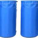 Ezek 210 Denier Compression Stuff Sacks, Drawstering Sleeping Bags Storage Organizer with Bottom Handle, Water-Resistant for Camping, Hiking, Backpacking, 4 Sizes,4 Pack, Royal Blue. (Large)
