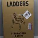 2-Step Ladder, Folding Step Stool for Kitchen/Closet/Garage, Sturdy & Lightweight Aluminum Handy Ladder, 250 lbs Capacity, Anti-Slip Pedals, Compact & Portable for Home DIY & Everyday Use