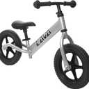 Balance Bike - Lightweight Aluminium Toddler Bike for 2, 3, 4, and 5 Year Old Boys and Girls - No Pedal Bikes for Kids with Adjustable Handlebar and Seat, EVA Tires - Training Bike (Ash Silver)