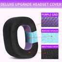 Jomwag Breathable Mesh Replacement Earpads for HS80 RGB - Black/Purple, Comfortable Ear Cushions