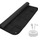 Grounding Mat, Anti-Slip PU Leather Earthing Grounding Pad for Sleep Stress and Pain Relief, Indoor Conductive Grounding Sleep Mat for Desk Bed (Small)
