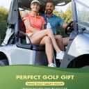 3 x Golf Towel Microfiber (16" X 24") with Clip and Storage Bag, Funny Golf Towels for Golf Bags, Green