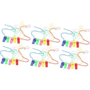 Milisten Colorful Whistle Party Referee Outdoor Whistle Basketball Whistles Red Soccer Portable Hanging Whistle