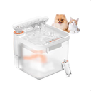 Cat Water Fountain 85oz/2.5L Dog Water Dispenser with Ultra-Filtration 90-Days Long Lasting Filter, Smart Pet Fountain with Triple Filtration | Ultra Quiet | Water Level Window