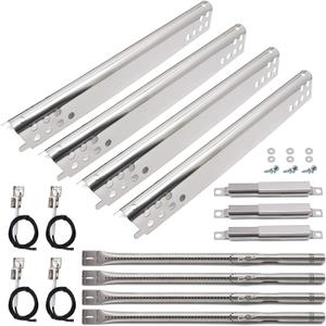Grill Replacement Parts for Charbroil Advantage Series 4 Burner 463344015 463343015 463433016 463240115 463432215 463240015 Gas Grills, Stainless Pipe Burner, Heat Plate, Carryover Tube, Igniters.