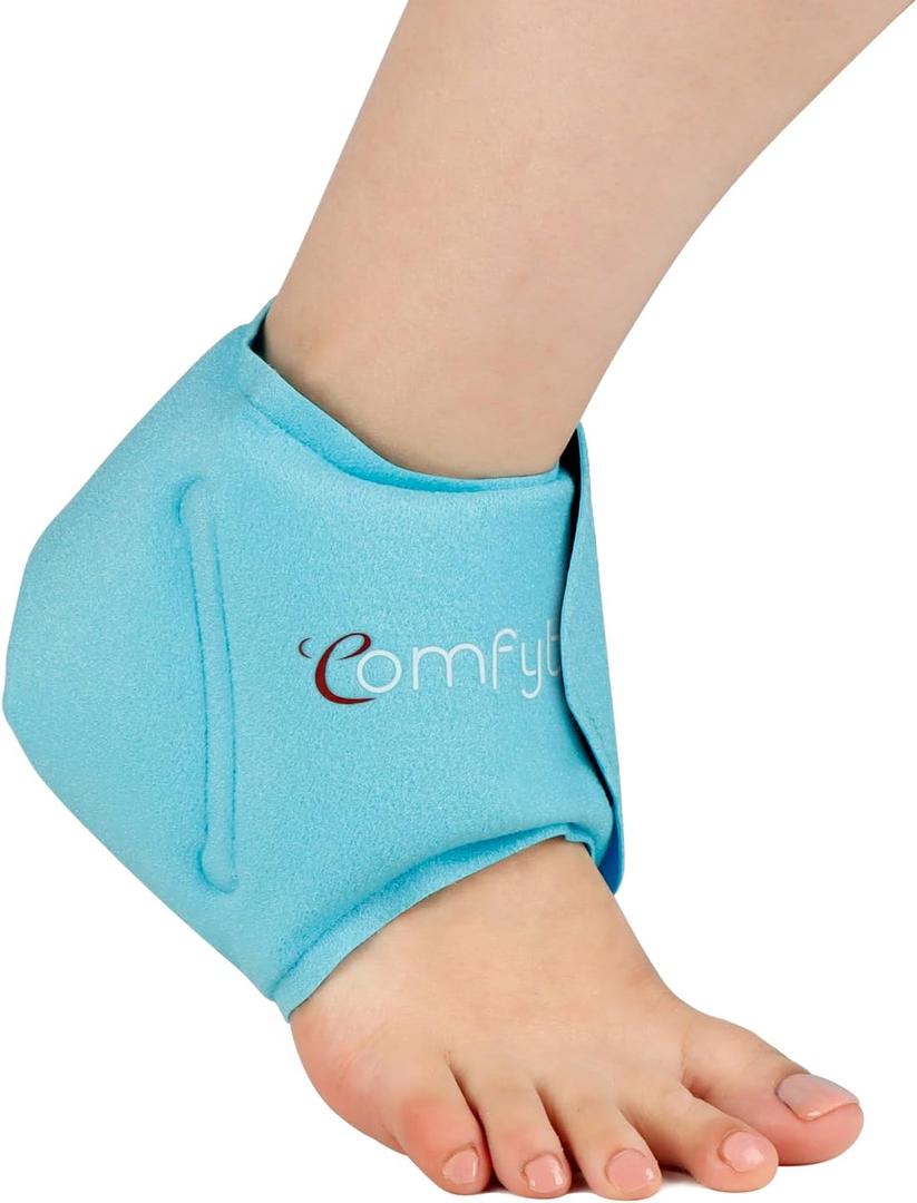 Comfytemp Ankle Ice Pack Wrap for Swelling, Plantar Fasciitis, FSA Eligible, Foot Pain Relief, Reusable Gel Cold Compress Ankle Brace for Injury, Achilles Tendonitis, Gifts for Men Women Elderly, 1 Pcs
