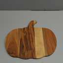 Halloween Pumpkin Shaped Wood Cutting Board for kitchen Decoration, Gothic Cutting Boards with Handle, Charcuterie Wooden Boards, Serving Platter (Pumpkin Board 12"L x 13"W)