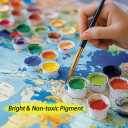 MSTINGSHUN Grapes in The Water Oil Painting by Numbers Fresh Grapes Paint by Number Kits 16 x 20 inch Canvas Unique Home Decor DIY Paintwork Kits for Adults Beginners(Without Frame)
