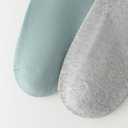 Thin Cotton Socks for Women 6-10 | 5 Pairs | Wide Non Binding Ankle Socks Quarter Length | Daily Essentials Sock (Gray)