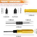 3 x 60PCS Tire Repair Rubber Nail, Vacuum Tire Repair Screw Kit with Screwdriver & Box, Self-Service Auto Tires Puncture Fast Repair Tool, Universal for Car Truck Motorcycle Tractor (EXP 08/14/26)