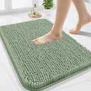 Arotive Bathroom Rugs 24x16, Extra Soft Absorbent Shaggy Chenille Bath Rugs, Machine Washable Rubber Backing Non-Slip Bath Mats for Bathroom Floor Tub and Shower, Home Decor Accessories, Sage Green