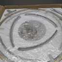 Modern Chandelier for Dining Room, 22" Gold Glass Chandelier, Large Farmhouse Round Chandelier for Dining Room, Foyer, Bedroom, Hallway, Entryway