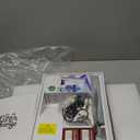 Small Turtle Tank Kit(Tank+Light+Filter), Acrylic Turtle Tank Starter Kit with Bask Platform, Bottom Drain, Multi-Function Area for Small Reptiles (White)