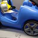 Step2 Whisper Ride II Kids Push Car, Ride-On Car with Seat Belt and Horn, Toddlers and Preschoolers Ages 18 Months4 Years, Max Weight 50 lbs., Quick Fold Handle, Stroller Alternative, Blue