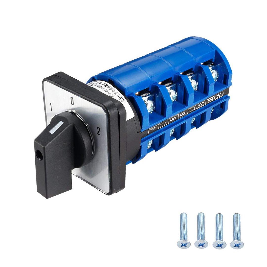 Changeover Switch LW28-63 3 Positions 16 Terminals Universal Rotary Cam Selector Latching Switches 690V 63A