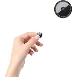 RFAWKNG 1pcs Only 0.9 inch Hidden Camera with Audio/Video Mini Small Spy Home Indoor Night Vision Motion Detection Baby Monitor Wireless Outdoor Nanny WiFi espias Security Secret (1, Black, mini)