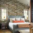 Timeet Brick Wallpaper Peel and Stick Wallpaper 17.7"393.7" Stone Brick Contact Paper Waterproof Self Adhesive Removable Wallpaper for Walls Backsplash Bedroom