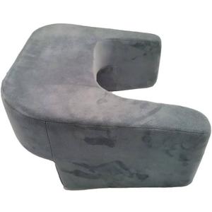 Porodo Lifestyle Reading Lap Desk Pillow Work Comfort With Cup Holder Side Pocket High Density Foam and Washable cover - Grey, 24" x 24" x 10"