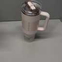 STANLEY Quencher ProTour Flip Straw Tumbler with Leakproof Lid | Built-In Straw & Handle | Cupholder Compatible for Travel | Insulated Stainless Steel Cup | BPA-Free (40 Ounces, Rose Quartz Fade)