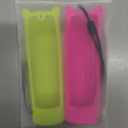 [2 Pack] WEVOVE Firestick Remote Cover Compatible with Alexa Voice Remote 4k/Max/Lite (3rd Gen), Firesticktvs Remote Case with Wrist Strap, Fire Stick Cover Glow in The Dark