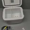 CROWNFUL Mini Fridge, 4 Liter/6 Can Portable Cooler and Warmer Personal Refrigerator for Skin Care, Cosmetics, Beverage, Food,Great for Bedroom, Office, Car, Dorm, ETL Listed (White)