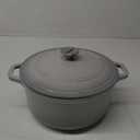 Mueller 6 Quart Enameled Cast Iron Dutch Oven, Heavy-Duty Casserole and Braiser Pan with Lid and Knob, Safe for All Cooktops