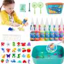 OFIGAS 20PCS Magic Water Toy Kit, 60ml Set with 24 Shape Molds, Handmade Modern Mint Toys, Creative Kids Birthday Present