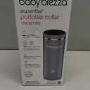 Baby Brezza Portable Warmer 3X Faster Baby Bottle Warming - Travel Breastmilk and Formula Warmer - Safe, Even Heating - Up to 9oz - No Adapters, Grey
