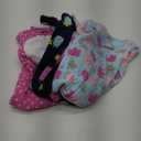 Simple Joys by Carter's girls Loose-Fit Flame Resistant Fleece Footed Pajamas (2T, Blue Elephant/Navy Monster/Pink Dots)