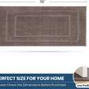 PURRUGS Machine Washable Kitchen Rug 32" x 70", Non-Slip/Skid Hallway Runner Rug, Super Absorbent Soft Area Rug for Kitchen, Hallway & Laundry, Rolled Packaging, Grayish Brown