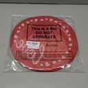 Remerry Valentine's Day Placemats Set of 6 Love Embroidered Round Placemats Round Braided Place Mats Decorative Dinner Table Mats for Valentine's Day Holiday Kitchen Dining Table Decoration