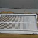 EZ-FLO 12 x 24 Inch (Duct Opening) Return Air Vent Cover for Wall or Ceiling, Solid Steel Return Air Filter Grille, HVAC Vent Cover, White, 61668